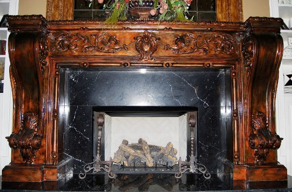 Cast Stone Fireplace Mantels Gypsum Plaster MT1009 Large Decorative Cast Fireplace Mantel - Cast Stone Fireplace Mantels Gypsum Plaster